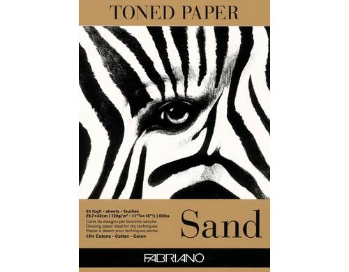 Fabriano Künstlerpapier Toned Sand A3 120g/m2, 50 Bl, Farbe: Sand