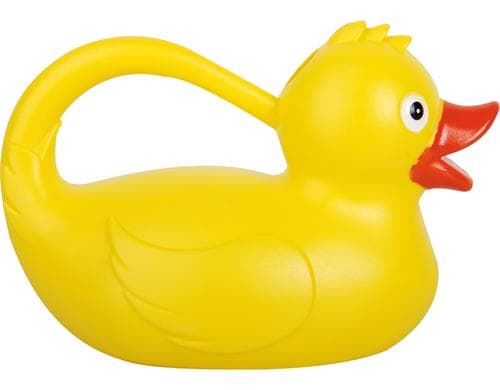 Esschert Design Giesskanne Ente gelb PP, 1.8L, 25.5x15x17 cm (LxTxH)