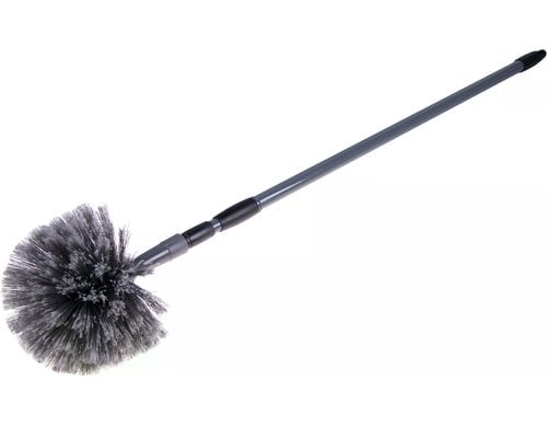 Edi Baur Staubbiene Kugelform SILVER mit Teleskopstiel 86-150 cm