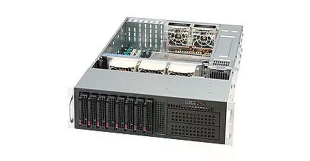 Supermicro CSE-835TQC-R802B: 3U Chassis 8x 3.5 hot-swap Bays, 2x 800W redun. PSU