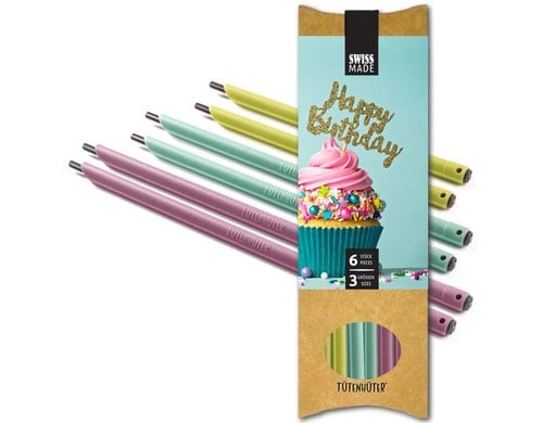 böörds Tütenhüter Happy Brithday 6x böörds Tütenhüter
