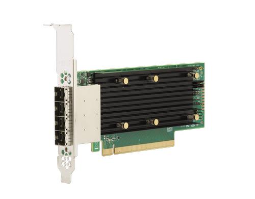 Broadcom 9405W-16e: 16-Port HBA 4xSFF-8644, LP, PCI-Ex16 V3, SATA,SAS,NVME