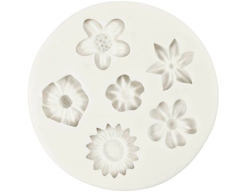 Creativ Company Giessformen Silikon Blumen, für Seifen, Kerzen, Schmuck