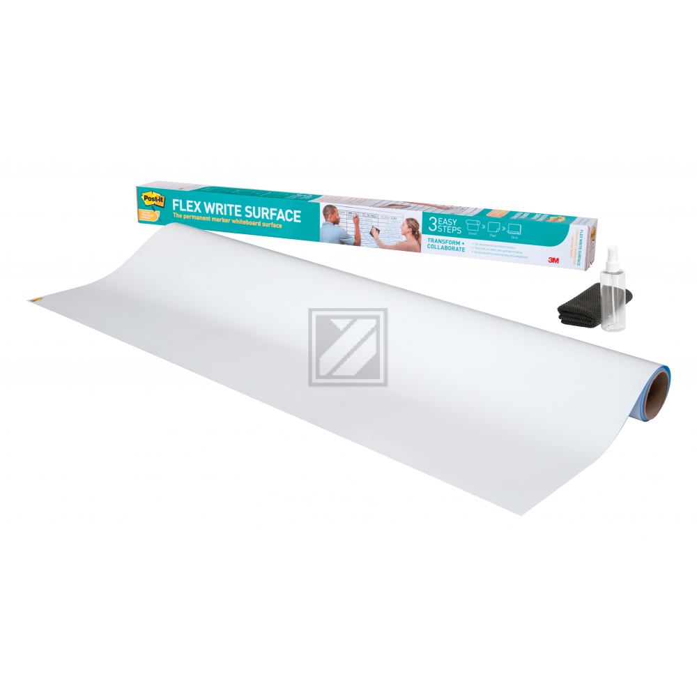3M Whtieboard Folie 121.9cm, x 243.8 cm ink. 1 Mikrofasertuch und 1 Wasserflasche