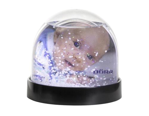 Dörr Schneekugel Schnee und Glitzer H: 8.5 cm, D: 9 cm