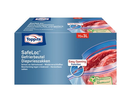 Toppits Gefrierbeutel 3 Liter Multipack 70 Stk