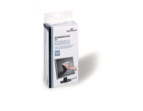 Durable Screenclean Set Reinigungsspray, Vliestücher