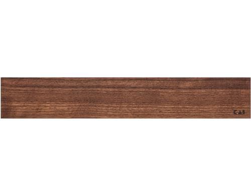Kai Holz-Magnetleiste, Walnuss Alu, 46,5x4,5x1,9cm, Holzherkunft: Europa