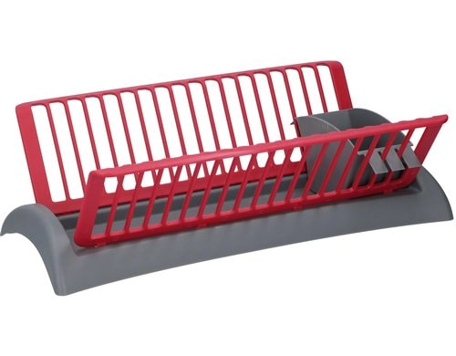 Alpina Abtropfgitter Grau-Rot 46.5x26x14 cm, PP