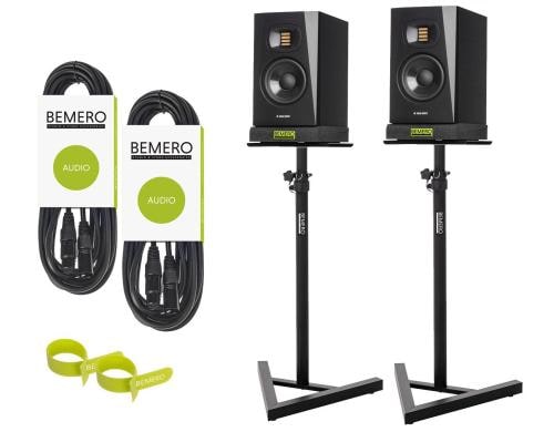 Adam Audio T5V Kit 2 2x Adam T5V mit Stativ, Iso Pads und Kabel