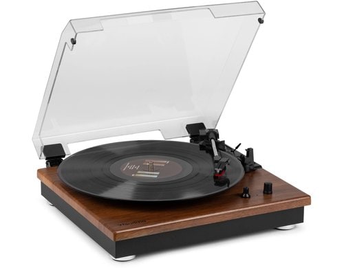 Audizio RP112L Plattenspieler mit Bluetooth, Holzoptik