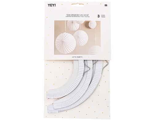 Rico Papierlampions 3 Stück Durchmesser: 27 cm / 22.5 cm / 18.5 cm