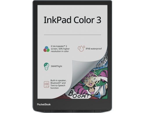 PocketBook InkPad Color 3 Stormy Sea 7.8, E-Ink Kaleido 3 Display, Linux 4.9.56