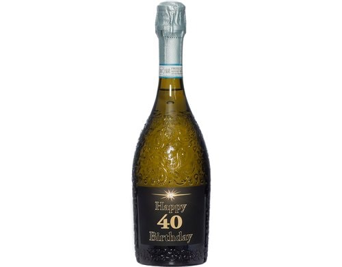 Dreams and Fantasy Prosecco dark Happy Birthday 40, 75cl