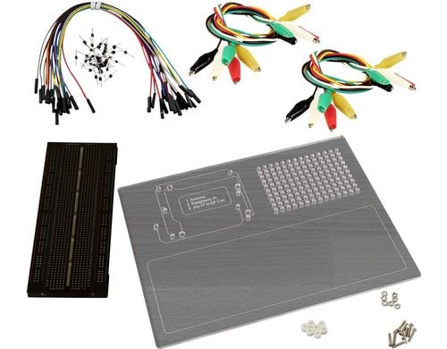 jOY-it BREAD-SET2: Platine 830Pin 20xJumperkabel 25cm, 10xKrokodilklemmen