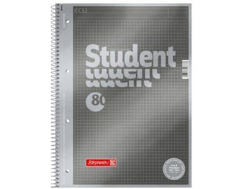 Brunnen Collegeblock Premium Protokoll 90g/qm, A4+, 80 Seiten, Noten, violett