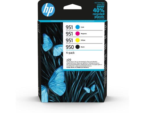 HP Combopack Nr. 950 + 951 - (6ZC65AE) Alle 4 Farben