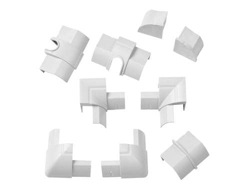 STEFFEN D-Line Zubehörset V22022, Multipack 9Stk. assortiert, weiss