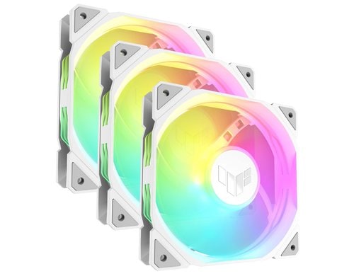 ASUS TUF GAMING TR120 FAN ARGB WHT 3IN1 120x120x28mm, PWM, 2000rpm, max. 29 dB