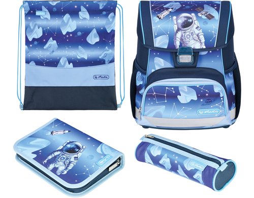 Herlitz Schulthek Loop Plus Cosmic 4-teiliges Set, 17 l