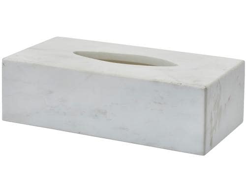 Aquanova Kosmetiktücherbox Hammam, Weiss Steingut, 25.5x13x7.5 cm