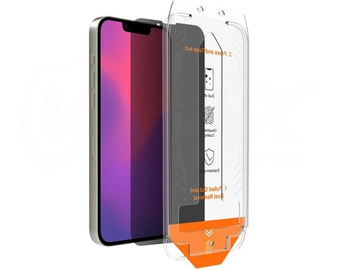 4SMARTS Privacy Glass und Anti-Dust-Set iPhone 17e / 16e / 14 / 13 / 13 Pro