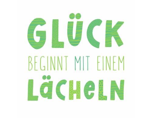 B+C Servietten Lächeln 33x33 cm, 20 Stück, 3-lagig