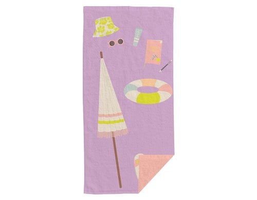 ChicMic Strandtuch - Beach Day 90x180cm, 100% Bio Baumwolle, 2 Seiten