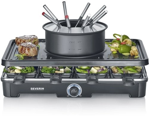 Severin Raclette-RG 2347 230V, 1400W, 8 Per, Fondue