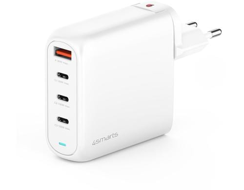 4smarts Charger Flex Pro 100W White 3x USB-C + 1x USB-A