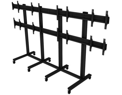 M Public Video Wall Stand 8-Screens bis max.320kg, Tragkraft, schwarz