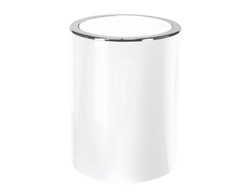 Kleine Wolke Schwingdeckeleimer Clap Mini ABS Kunststoff, 1.5 Liter, Schneeweiss