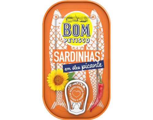 Bom Petisco Sardinen in scharfem Öl 120 g