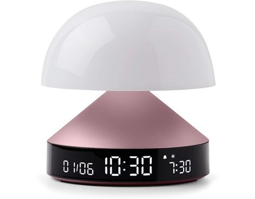 Lexon Lichtwecker Mina Sunrise LCD, Sonnenaufgangssimulation, Rosa