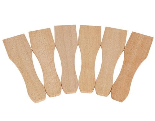 FURBER Spatulas Holz 6 Stk. F00793/4/5/6, Raclette Grills 2P/4P/6P/8P