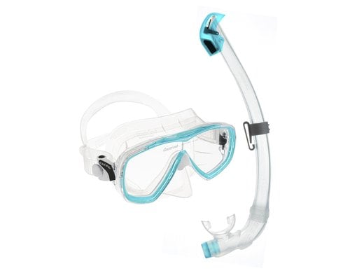 CRESSI ESTRELLA + SEAL DRY COMBO CLEAR/AQUAMARINE