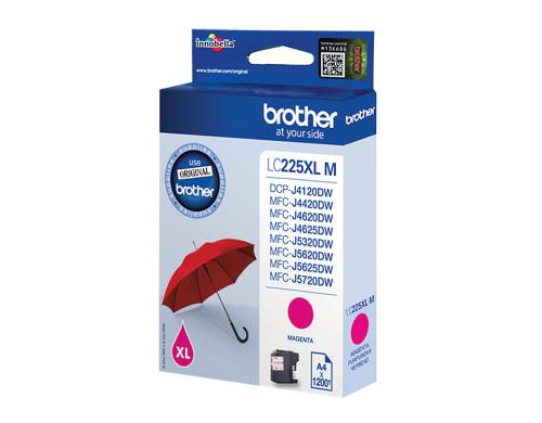 Tinte Brother LC-225XLM, magenta 1200 Seiten