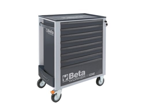 BW 2400S G8 E-L - BETA - Werkstattwagen Grau, 398-teilig.