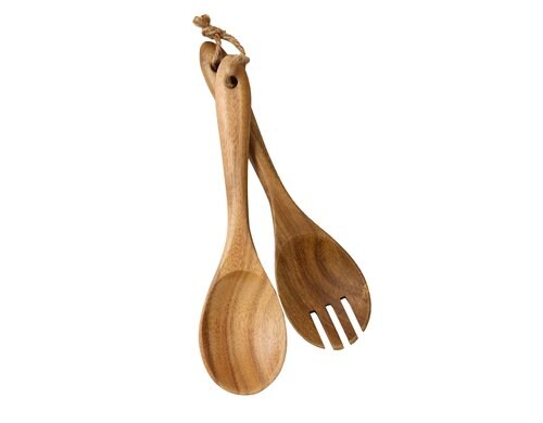 Esmée Salatbesteck aus Akazienholz 26x7 cm (LxB), Lebensmittelecht