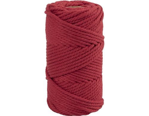 Creativ Company Macramé Kordel Rot 4mm, 330g, 55m