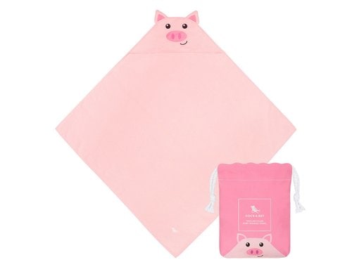 Dock& Bay Baby-Kapuzentuch Pig Polyester/Polyamid, 75x75cm