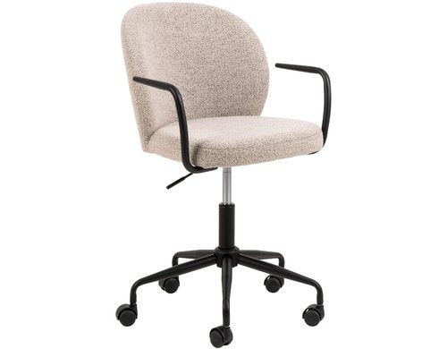 AC Design Bürostuhl Patricia beige mit Bremsrollen