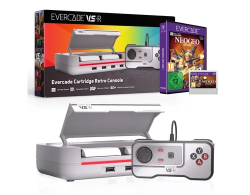 Blaze Evercade VS-R Solo NeoGeo 1 Bundle Retro-Gaming-Konsole und NeoGeo Arcade 1