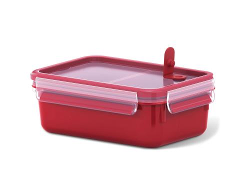 Emsa Clip & Micro Mikrowellendose 1.0l mit Einsätzen, Fassungsvermögen 1.0 Liter