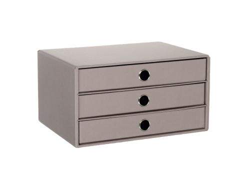 Rössler S.O.H.O. 3er Schubladenbox taupe A4, 25x34.3x18.5cm