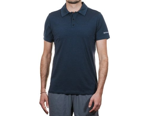 Merino & More Poloshirt blau Grösse XL