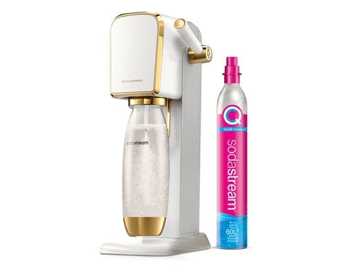 Sodastream Art White-Gold CQC, inkl. 60l Zylinder, 1x Fuse Flasche 1l