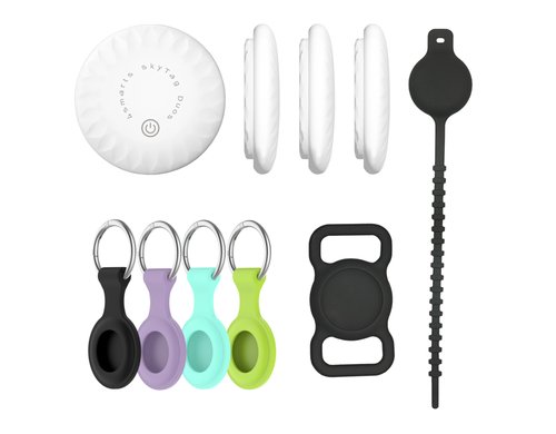 4SMARTS Standort-Finder SkyTag Duos Familien-Set (4x SkyTag Duos / 6 Taschen)