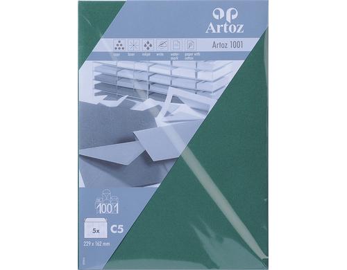 Artoz Couvert 1001 C5 100  gm2, Racinggreen, 5 Blatt