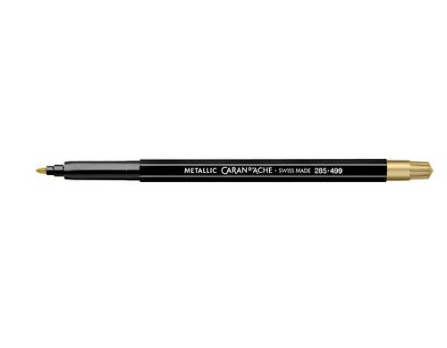 Caran d`Ache Fasermaler Fibralo Metallic Gold , 1 Stück